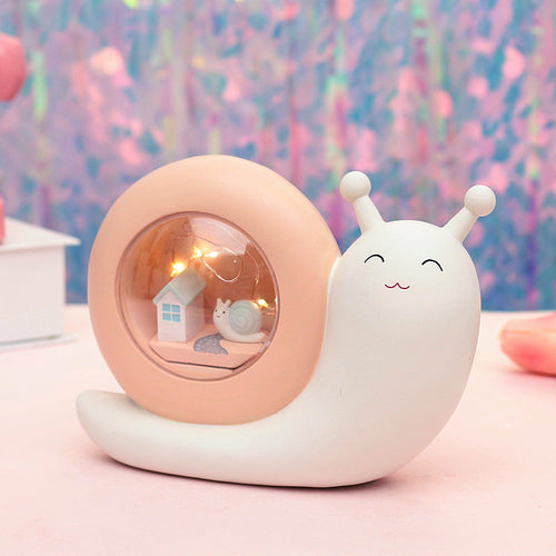 Multi-functional Snails Piggy Bank Night Lamp