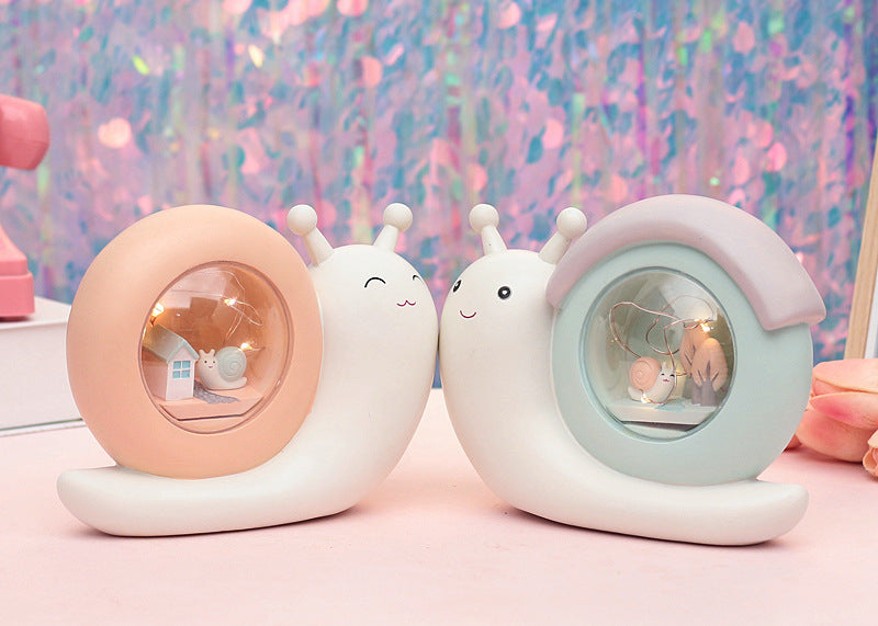 Multi-functional Snails Piggy Bank Night Lamp