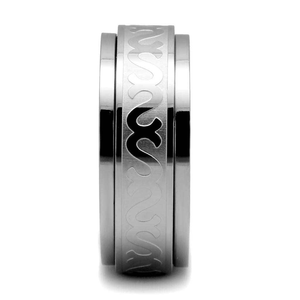 Men Stainless Steel No Stone Rings