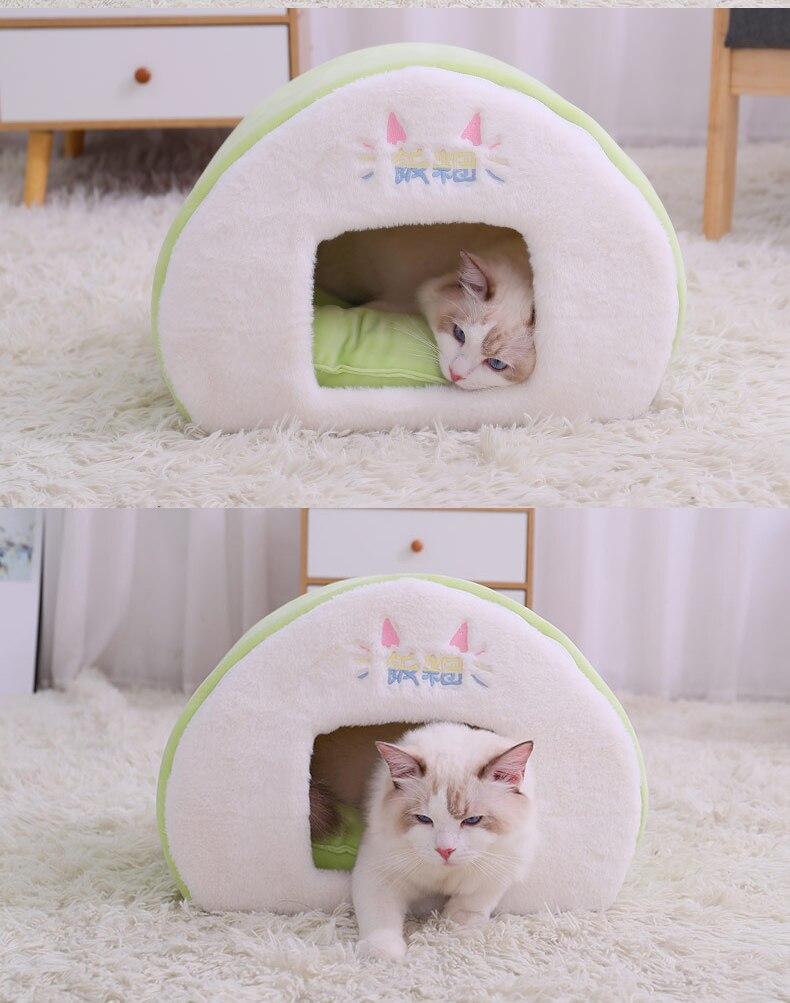 Pet Dog Cat House Warm Comfort Pet Deep Sleeping Nest Cave for Cats