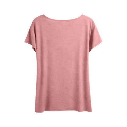 Women Summer Round Neck Floral Print T-Shirt