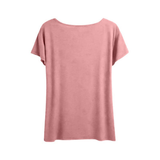 Women Summer Round Neck Floral Print T-Shirt