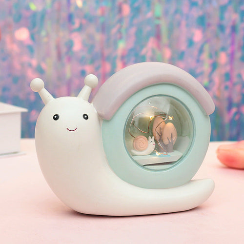 Multi-functional  Snails Piggy Bank Night Lamp