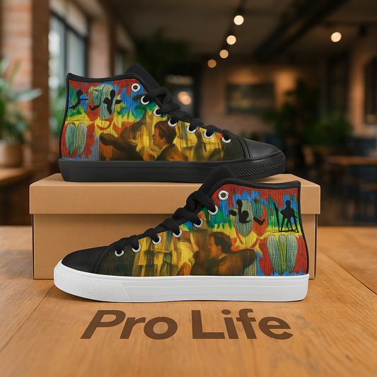 AND THIS, IS THE RAINBOW BRUSH CACTUS. II Light Up Men's Sneakers