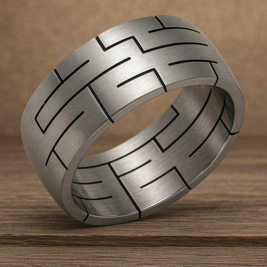 Men Stainless Steel No Stone Rings