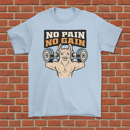 Gym lifts llama t-shirt