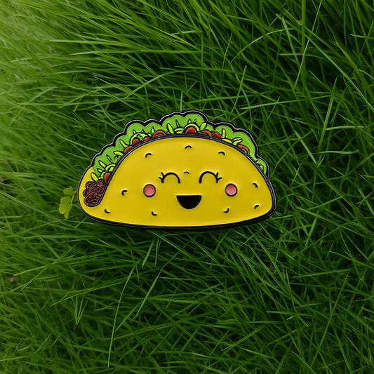 REAL SIC Kawaii Cute Taco Enamel Pin Lapel Pins Great Gift
