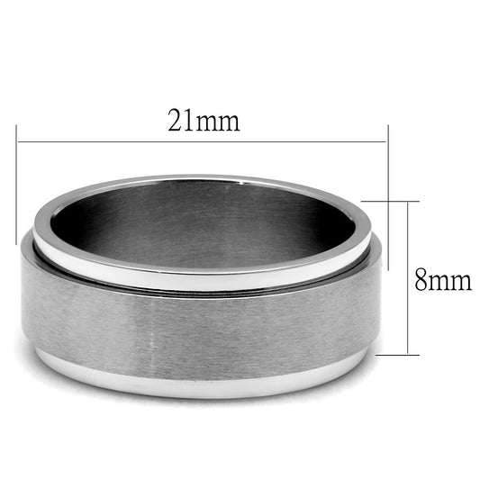 Men Stainless Steel No Stone Rings