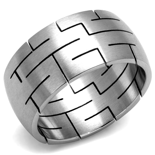 Men Stainless Steel No Stone Rings