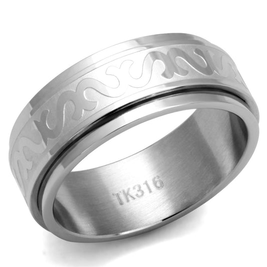 Men Stainless Steel No Stone Rings