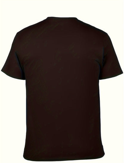 Men Irregular Print Short-Sleeved T-Shirt