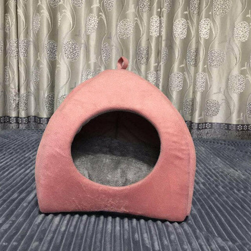 Cat House Nest Warm Mat For Small Dogs Cats Soft Tent Cave Winter Cat