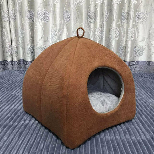 Cat House Nest Warm Mat For Small Dogs Cats Soft Tent Cave Winter Cat