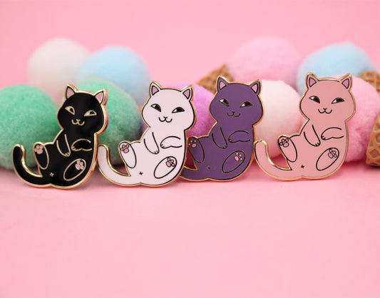 Cute Playful  Animal Cat/Kitty Enamel Pin