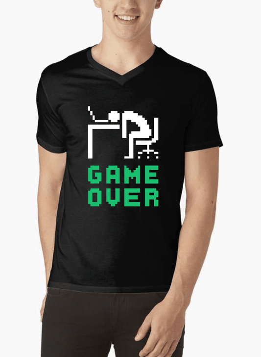 Game Over V-Neck T-shirt 