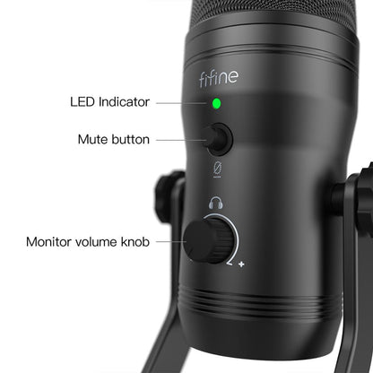 USB Recording Microphone Computer Podcast Mic for PC/PS4/Mac,Four