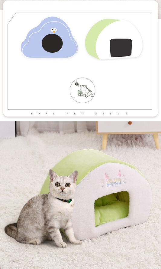 Pet Dog Cat House Warm Comfort Pet Deep Sleeping Nest Cave for Cats
