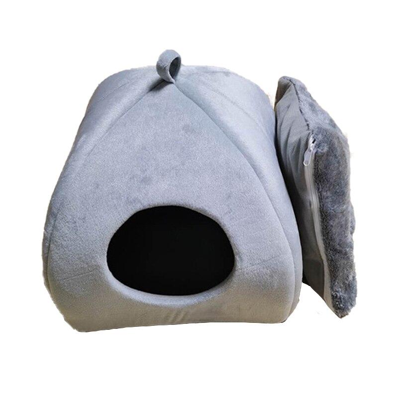 Cat House Nest Warm Mat For Small Dogs Cats Soft Tent Cave Winter Cat
