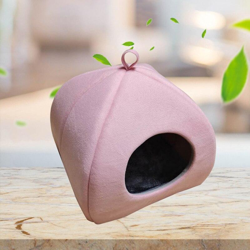 Cat House Nest Warm Mat For Small Dogs Cats Soft Tent Cave Winter Cat