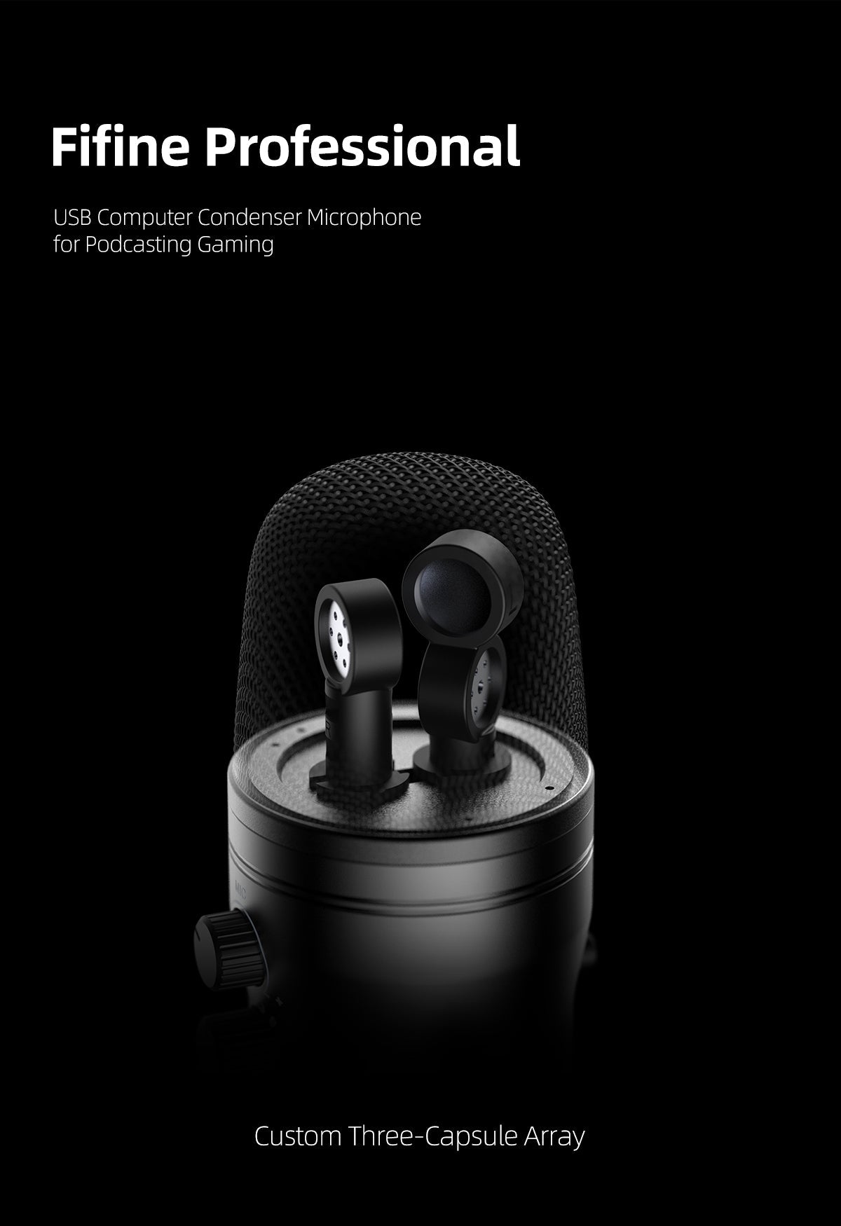 USB Recording Microphone Computer Podcast Mic for PC/PS4/Mac,Four